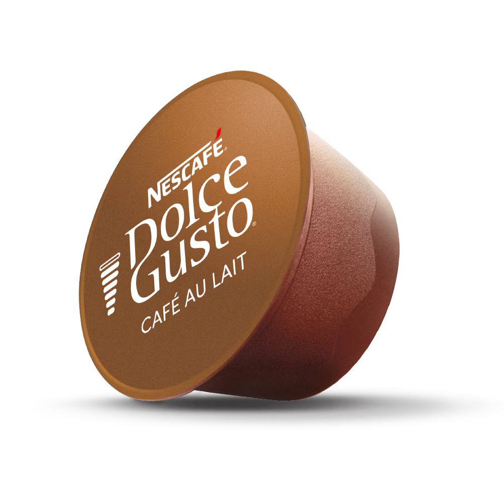 Cafetera Mandine MCM900W  simil madera + Nescafé Dolce Gusto café con leche 10 unidades