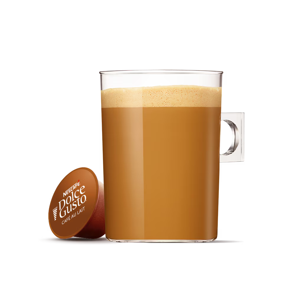 Cafetera Mandine MCM900W  simil madera + Nescafé Dolce Gusto café con leche 10 unidades